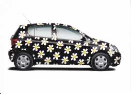 Yaris postcard, A6-size, 2003, Newbie freecard, Danish language, # 332612