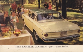 Classic-6 400 4-Door Sedan, US postcard, standard size, 1962, # AM-62-1043B