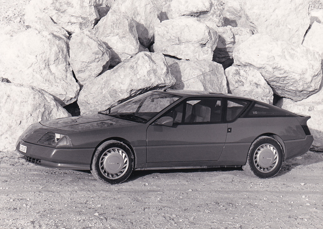 Alpine V6 GT, press photo,  circa 1986