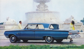 Monterey 2-door Sedan, US postcard, standard size, 1964