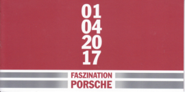 Faszination Porsche brochure, 8 smaller pages, 04/2017, German