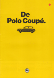 Polo Coupé brochure, A4-size, 16 pages, 01/1985, Dutch language