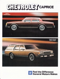 Caprice Classic models 1984, 2 pages, export, 09/1983, German language