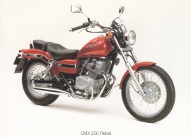 Honda CMX 250 Rebel postcard, 18 x 13 cm, no text on reverse, about 1994