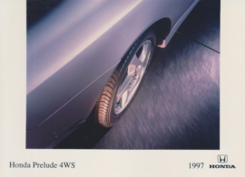 Honda Prelude 4WS detail, press photo, Dutch, 1997