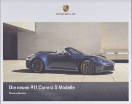 911 Carrera Coupe & Cabriolet brochure, 60 large pages, 01/2019, German, hard covers