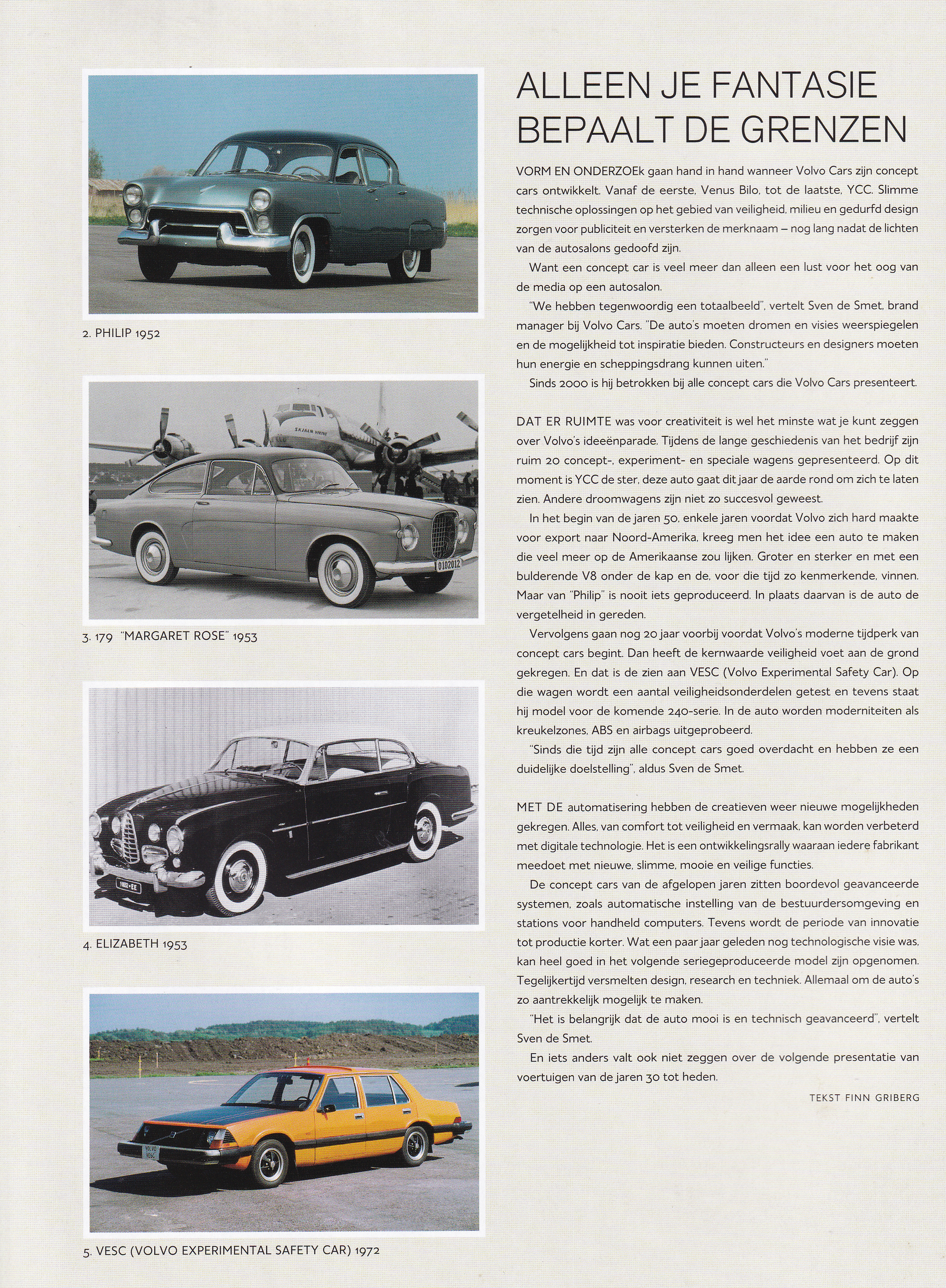 Historic & concept cars brochure, 8 pages, Dutch language, 2004, #8