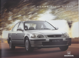 Civic Sedan brochure, 28 pages, larger than A4-size, 11/1996, French language (Suisse)