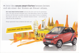 fortwo postcard, 16x11 cm, fold-card, 11/2006, French language