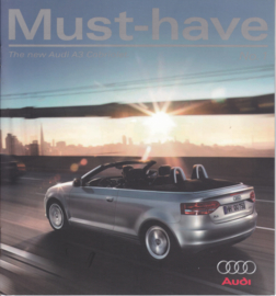 A3 Cabriolet brochure, 10 pages, 12/2007, English language