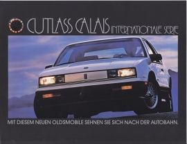 Cutlass Calais International Series 1988, 2 pages, export, German language