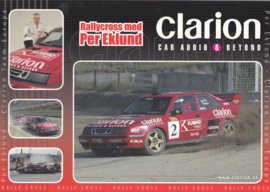 93 Clarion/MDS sponsored rallycross postcard, A4-size, Swedish language, 2004