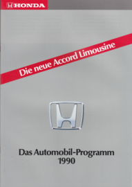 Program all model brochure, 24 pages, A4-size, 1990, German language
