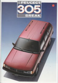 305 Break brochure, 16 pages, A4-size, 1987, Dutch language