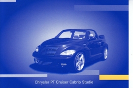 Chrysler PT Cruiser Cabrio study, A6-size postcard, IAA 2001