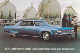 Ninety-Eight postcard, USA, 1973