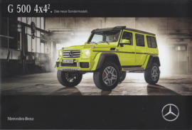 G 500 4x4 brochure, 12 pages, 06/2015, German language