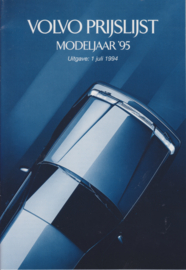 Program pricelist brochure 1995, 24 pages, 7/1994, Dutch language