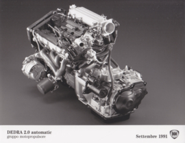 Lancia Dedra 2.0 engine with automatic gearbox - factory photo - Italy - 09/1991