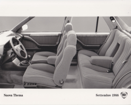 Lancia Thema Berlina interior - factory photo - Italy - 09/1988