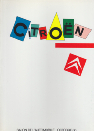 Citroën press kit with sheets & photos, Paris, 10/1986