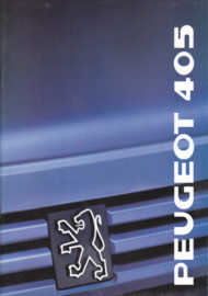 405 Sedan brochure, 36 pages, A4-size, 1989, German language
