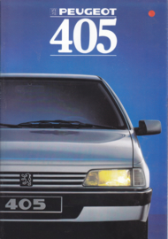 405 Sedan brochure, 16 pages, A5-size, 1988, French language