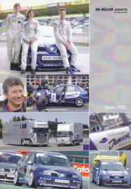 Leon racer Müller Motorsport postcard, DIN A6 size, German language, 2005