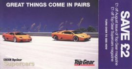 Diablo postcard, DIN A6-size with flap English language, 2001, issue by Top Gear