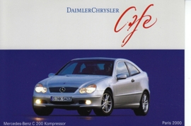 Mercedes-Benz C 200 Kompressor, A6-size postcard, Paris 2000