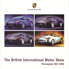 British International Motor Show brochure, 16 pages, 1998, English