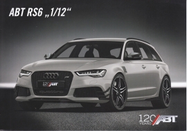 RS6 "1/12" ABT Tuning  leaflet, 2 pages, about 2016, English/German, DIN A5-size