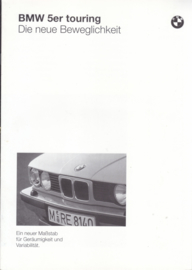 5-Series Touring brochure, 8 pages, A4-size, 1/1991, German language