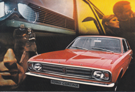 Cortina Sedan, DIN A6-size postcard, empty back side, approx. 1969