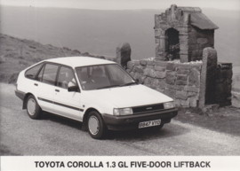 Toyota Corolla 1.3 GL 5-Door Liftback, press photo, UK, 1984