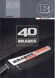 Brabus tuning program & history brochure, 44 pages, A4-size, 11/2017, German/English language