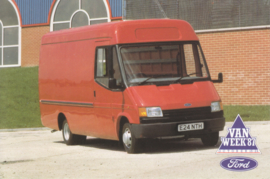 Transit  SVO Parcel Delivery Van , DIN A6-size, UK-issue for VAN Week 1987, # FB 1453