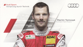 Racing driver Martin Tomczyk, postcard 2011 season, German language