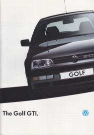 Golf GTI brochure, A4-size, 32 pages, English language, 01/1993