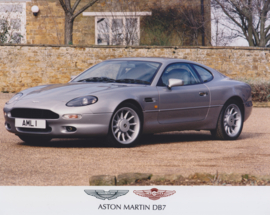 Aston Martin DB7 Coupé, large color press photo, UK, c2010