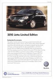 Jetta Limited Edition USA,  A5-size sheet, USA, 2010