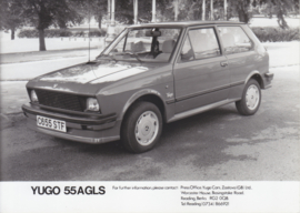 Yugo 55 A GLS, press photo, UK, c1985