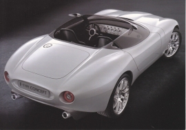 F-Type concept, large postcard, 16 x 11 cm, Detroit motorshow 2000