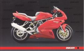 Ducati 800, continental size postcard, English language