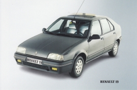 19 Hatchback maintenance prices, A6 size card, Dutch language, about 2000