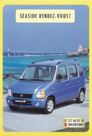 Wagon R+, DIN A6-size postcard, Dutch language, 1999