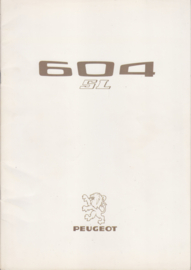 604 SL Sedan brochure, 16 pages, 7/1975, Dutch language