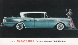 Custom Country Club Hardtop, US postcard, standard size, 1959, # AM-59-7019J
