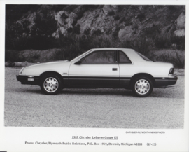 Chrysler LeBaron Coupe, large photo,  USA, 1987, # 87-23