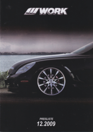 WORK Alloy Wheels, 16 page pricelist brochure, Germany, 12.2009